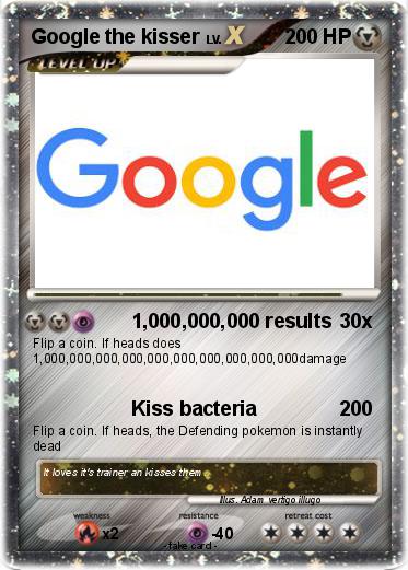Pokemon Google the kisser