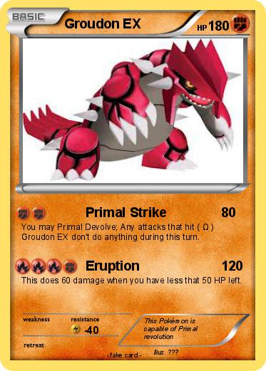 Pokemon Groudon EX