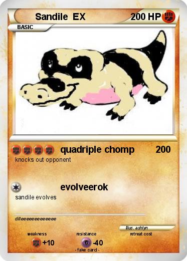 Pokemon Sandile  EX