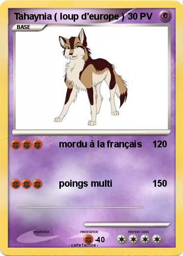 Pokemon Tahaynia ( loup d'europe )