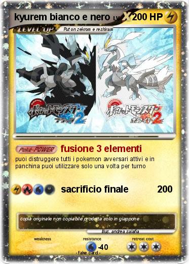 Pokemon kyurem bianco e nero