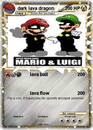 Pokemon dark lava dragon