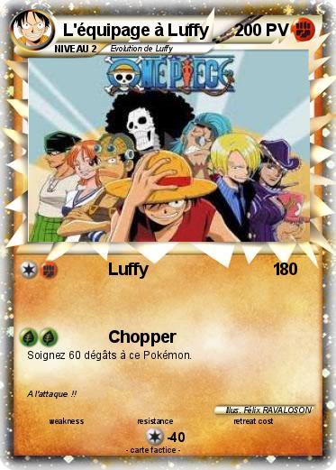 Pokemon L'équipage à Luffy