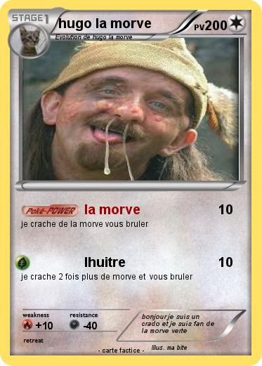 Pokemon hugo la morve