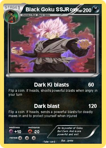 Pokemon Black Goku SSJRose