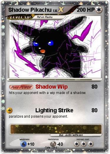 Pokemon Shadow Pikachu