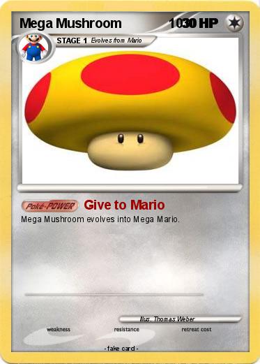 Pokemon Mega Mushroom             1030 HP