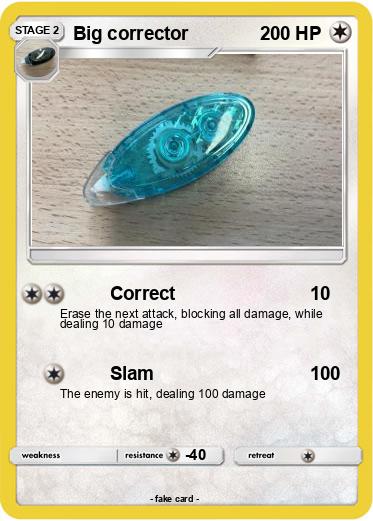 Pokemon Big corrector