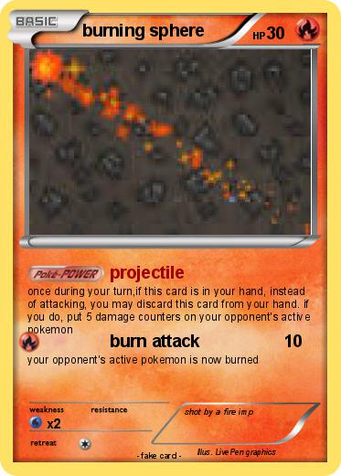 Pokemon burning sphere