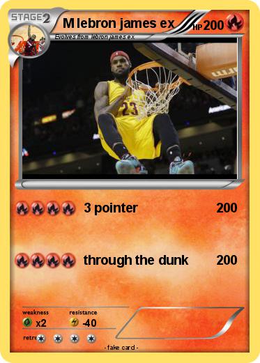 Pokemon M lebron james ex