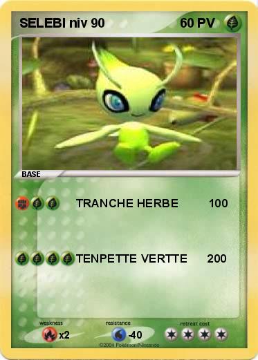 Pokemon SELEBI niv 90