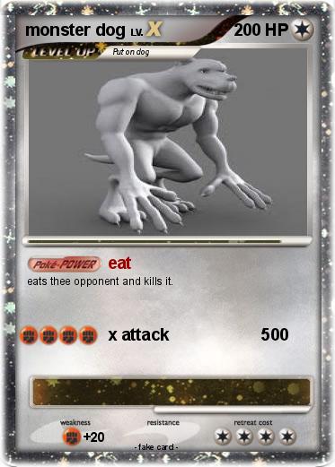 Pokemon monster dog