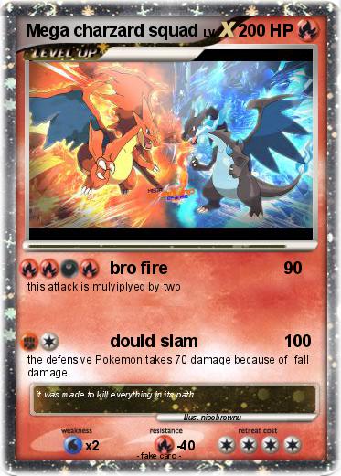 Pokemon Mega charzard squad