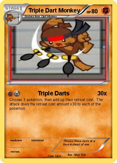 Pokemon Triple Dart Monkey