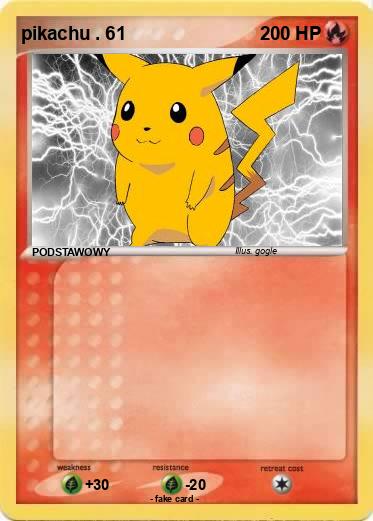 Pokemon pikachu . 61