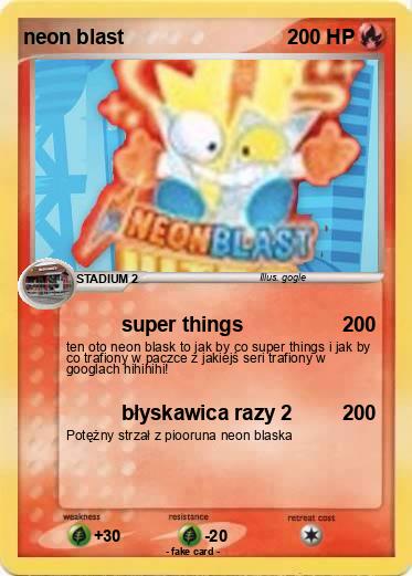 Pokemon neon blast