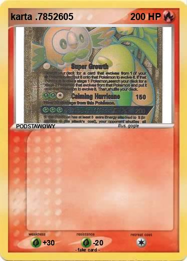 Pokemon karta .7852605