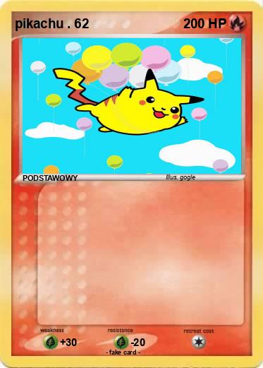 Pokemon pikachu . 62