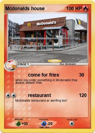 Pokemon Mcdonalds house