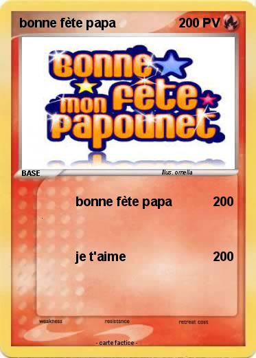 Pokemon bonne fète papa