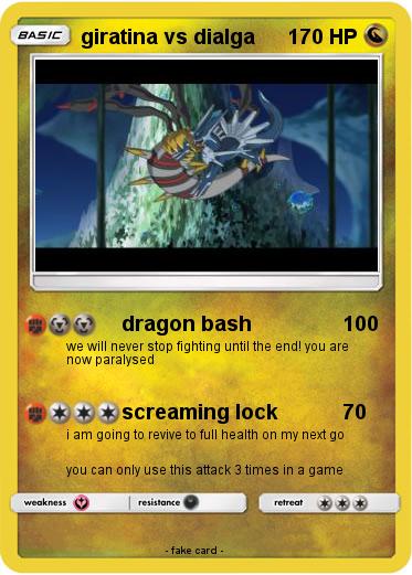Pokemon giratina vs dialga