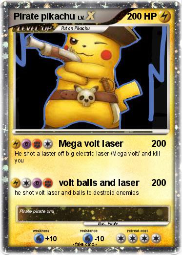 Pokemon Pirate pikachu