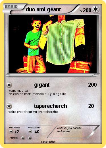 Pokemon duo ami géant
