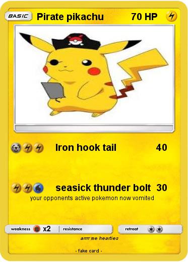 Pokemon Pirate pikachu
