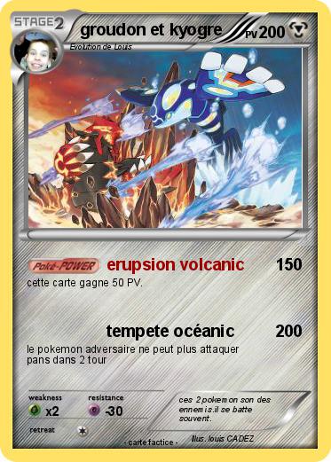 Pokemon groudon et kyogre