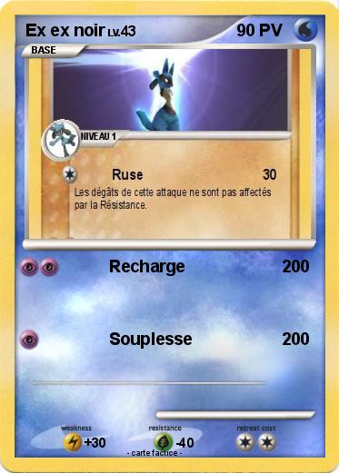Pokemon Ex ex noir
