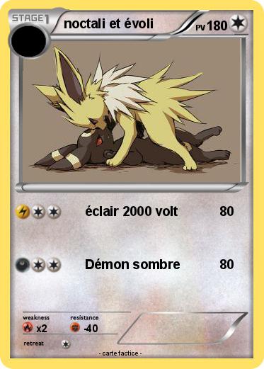 Pokemon noctali et évoli
