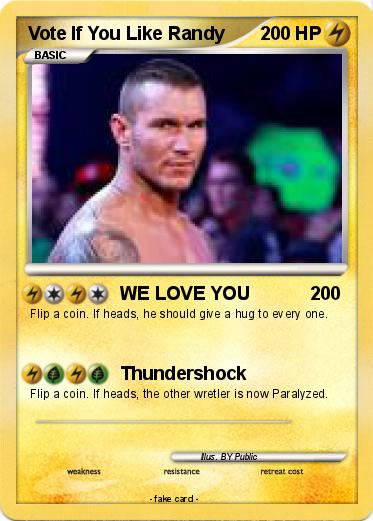 Pokemon Vote If You Like Randy