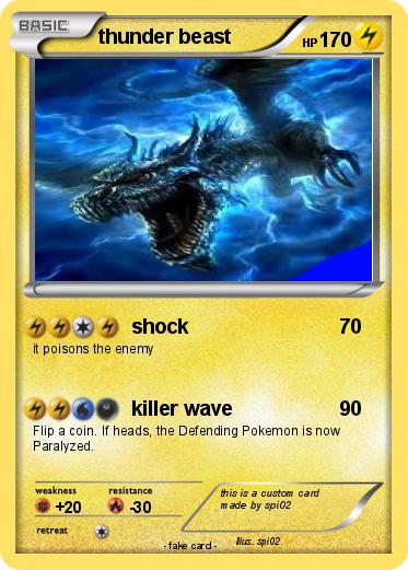 Pokemon thunder beast