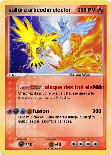 Pokemon sulfura articodin elector