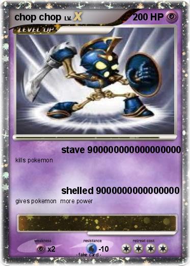 Pokemon chop chop