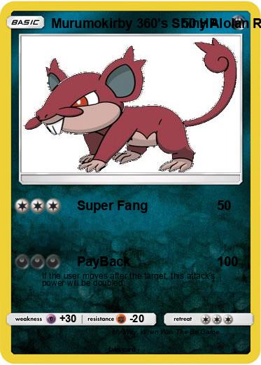 Pokemon Murumokirby 360's Shiny Alolan Rattata