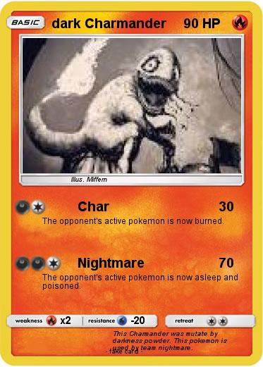 Pokemon dark Charmander