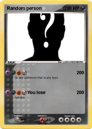 Pokemon Random person