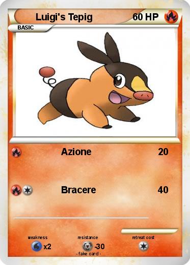Pokemon Luigi's Tepig