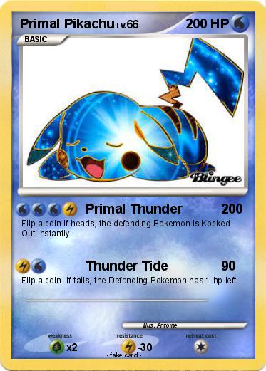 Pokemon Primal Pikachu