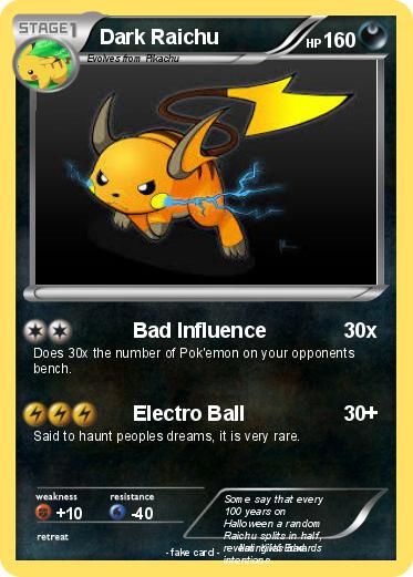 Pokemon Dark Raichu