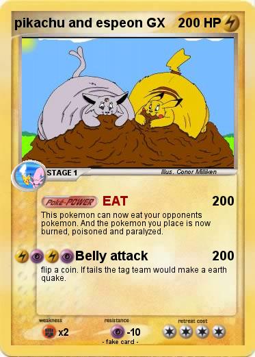 Pokemon pikachu and espeon GX