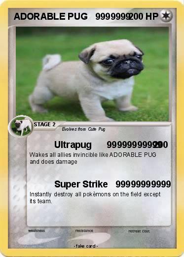 Pokemon ADORABLE PUG   9999999