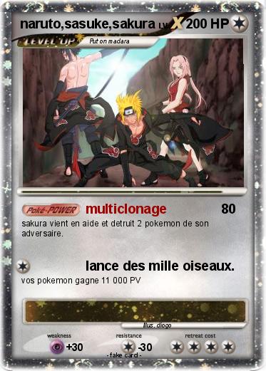 Pokemon naruto,sasuke,sakura