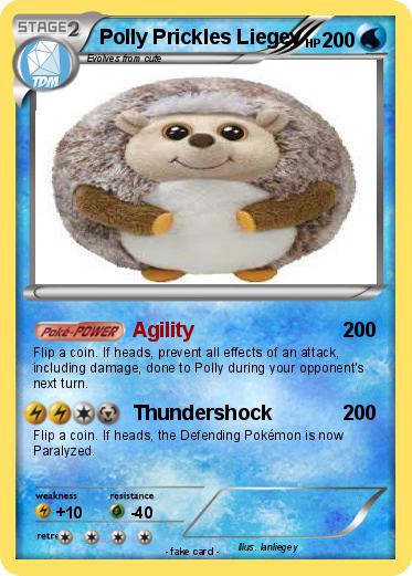Pokemon Polly Prickles Liegey