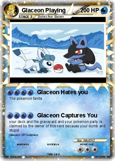 Pokemon Glaceon Playing