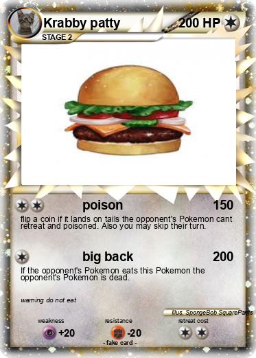 Pokemon Krabby patty