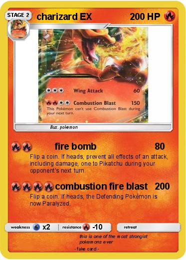 Pokemon charizard EX