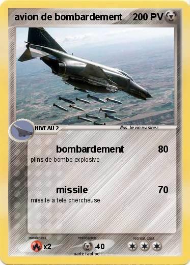 Pokemon avion de bombardement