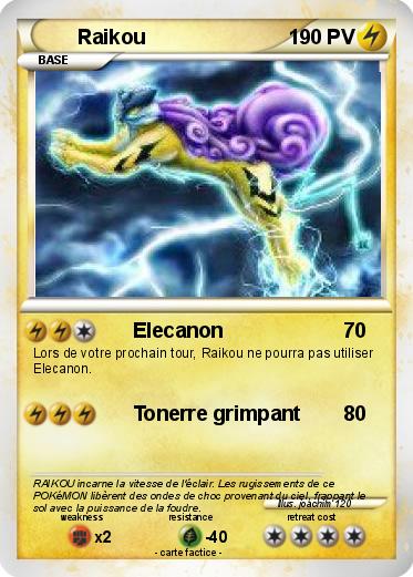 Pokemon Raikou